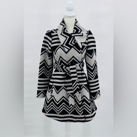 Jack Jacket Coat Azteca Black Gray Size XS - Picture 2 of 10